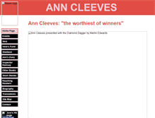 Tablet Screenshot of anncleeves.com